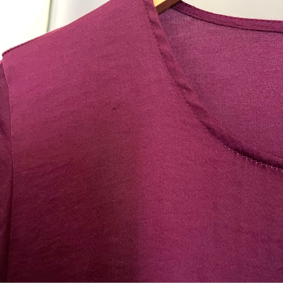 DOLAN Top Blouse 3/4 sleeve Size S tie front - Picture 2 of 7